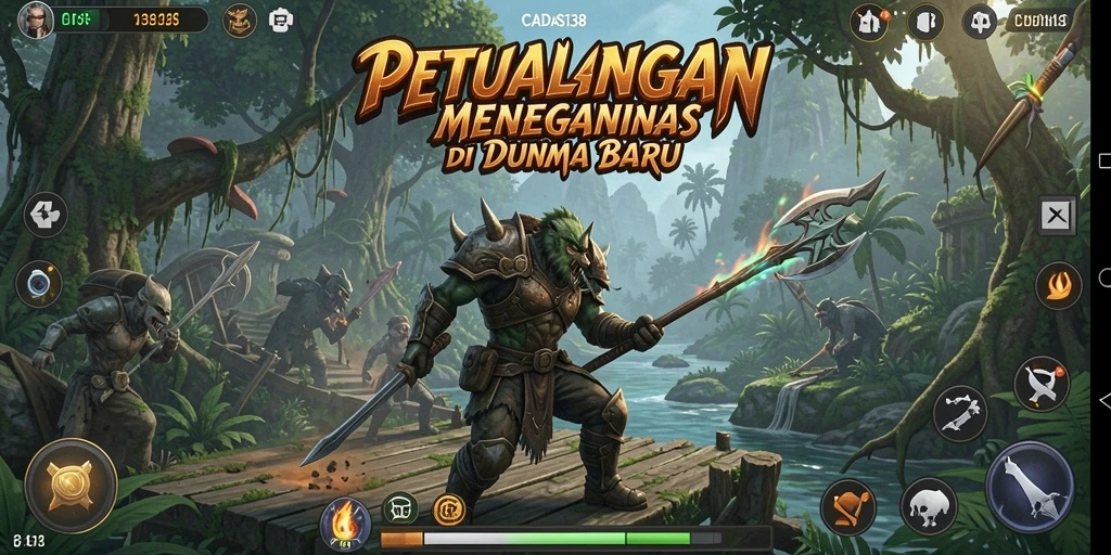Tampilan gameplay yang mendebarkan dan penuh aksi di CADAS138.