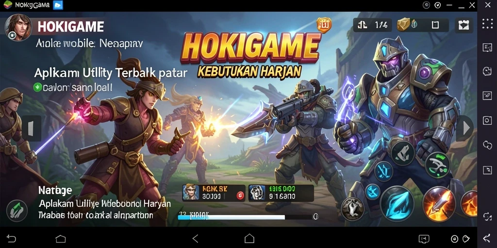 Tampilan antarmuka HOKIGAME yang sederhana dan intuitif.