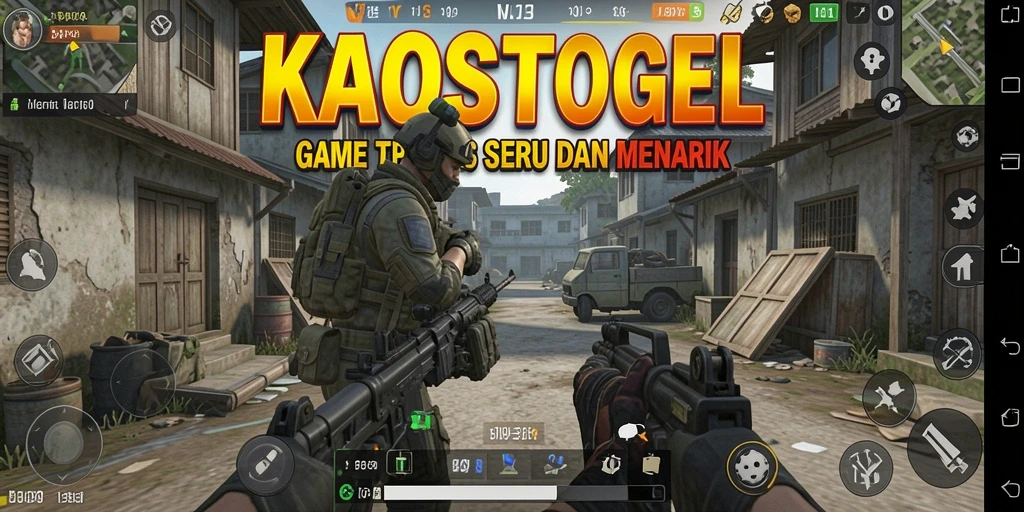 Tampilan gameplay KAOSTOGEL yang seru dan penuh aksi.