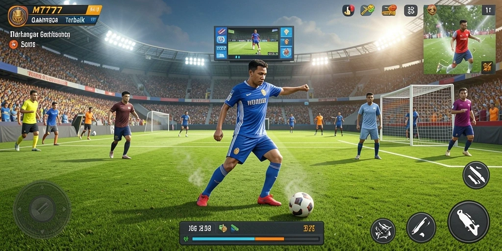 Gameplay menarik di MT777 dengan pertarungan olahraga yang seru.