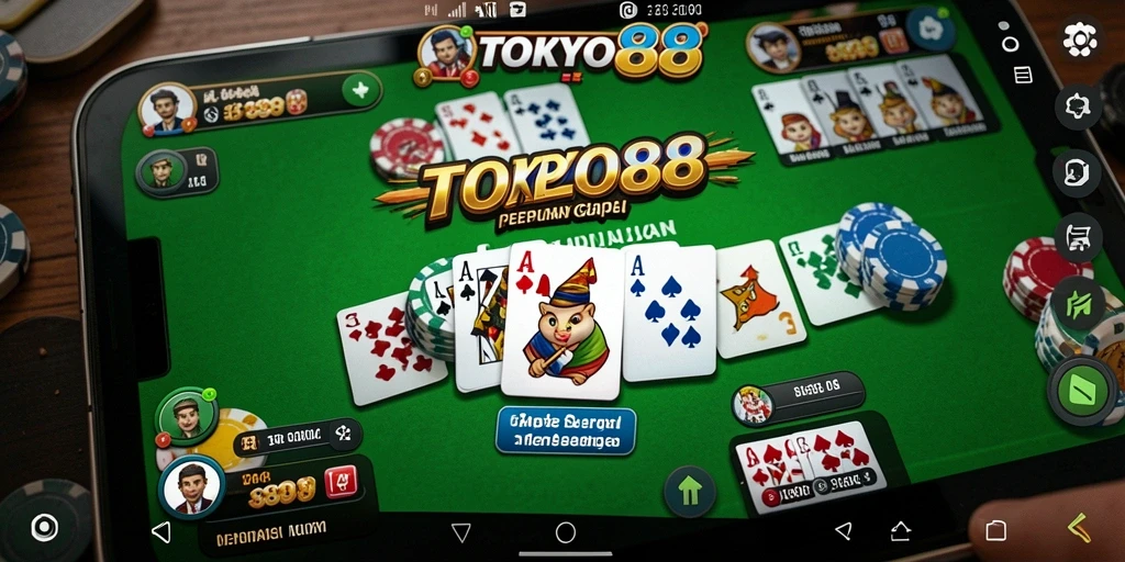 Tangkapan layar gameplay TOKYO88 yang seru dalam permainan Gaple.