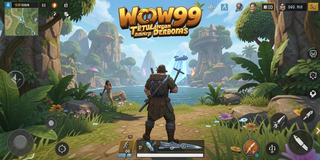 Screenshot gameplay WOW99 menampilkan petualangan seru di dunia terbuka.