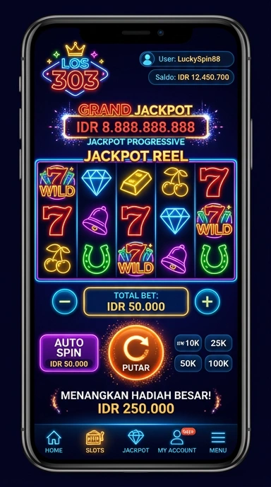 Screenshot proses unduh aplikasi di los303.